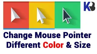 How to Change Mouse Pointer Different Color & Size | Windows 10 | How to Change Mouse Cursor