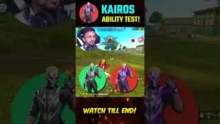 🔥New Secret Character KAIROS ABILITY TEST in Garena Freefire🔥l 