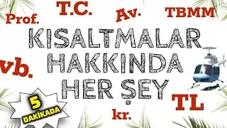 KISALTMA KURALLARI | KISALTMA HAKKINDA HER ŞEY | Yazım Kuralları #türkçe #dilbilgisi