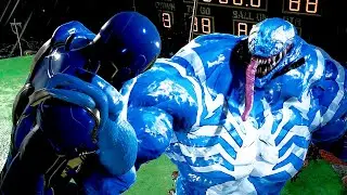 MCU Iron Spider Fights Marvel Rivals Venom - Marvel Spider-Man 2