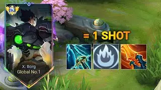 X BORG BEST BUILD & EMBELM FOR ONE SHOT DAMAGE 2025!! (recommended build and emblem!)