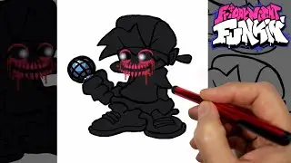 злой бойфренд|рисование| фрайдей найт фанкин. evil boyfriend|drawing|friday night funkin