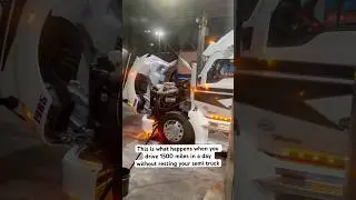 Trucker Ran His Truck A Little Too Hard #truckdriver #trucking #semi #truck #truckstop #cdl