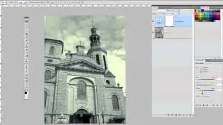 Photoshop CS4 Split Tone Black & White image