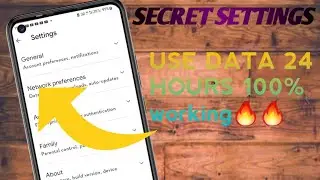 THREE SECRET SETTINGS||HOW TO USE INTERNET DATA 24 HOURS🔥🔥