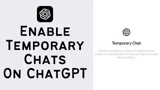 How To Create Temporary Chat On ChatGPT