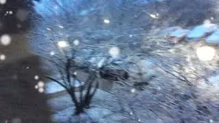 It was snowing so much in my area | and this video I recorded in the morning
