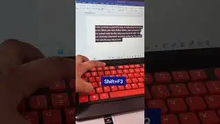 change Case in Ms word with shortcut Keys 
