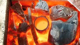 Forest forge for smelting metal