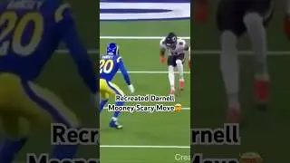Recreated Darnell Mooney Scary Move🤯 