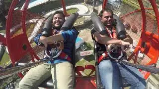 Ashish with Shashwat Reverse Bungee Jumping In Rishikesh