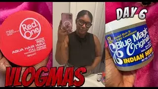 VLOGMAS DAY 6| my first time slicking my hair down in a bun