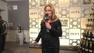 80th Golden Globes Winner's Backstage Interview - Jennifer Coolidge