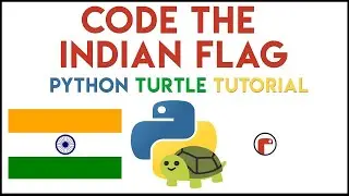 How to create Indian flag using turtle in python | 