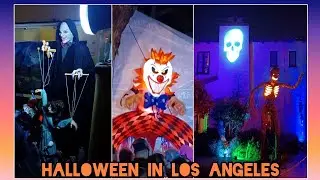 ЛОС АНДЖЕЛЕС.  ХЕЛЛОУИН.🎃 САМЫЕ " СТРАШНЫЕ" ДЕКОРАЦИИ.