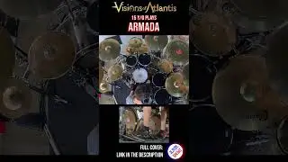 VISIONS OF ATLANTIS | ARMADA | DRUM COVER | Bosphorus Cymbals #shorts #06