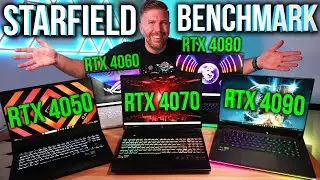 Starfield Laptop Benchmarks! Scar 16 vs MSI GE78 vs Acer Ntrio 16 vs Zephyrus G14 vs Omen 16