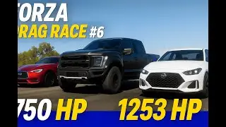 Forza Drag Race #6 – 1750HP Raptor vs 1253HP Fairlady Z & More INSANE Builds!