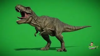Dinosaur Green Screen 🦖 | T-Rex Walking & Roaring | Free VFX Effect