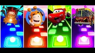 Choo Choo Charles vs  Bus Eater vs Mcqueen vs Addbods /Tiles Hop EDM RUSH