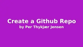 Github.com: create repo and push