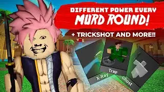 PLAYING MM2 BUT I USE DIFFERENT POWER EVERY MURD ROUND (with TRICKSHOT AND HERO ROUND) #mm2 #roblox