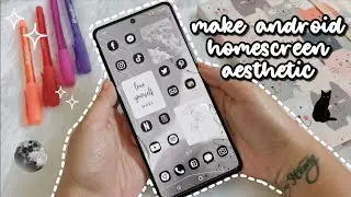 how to make your phone aesthetic ✨️ aesthetic black theme ☁️