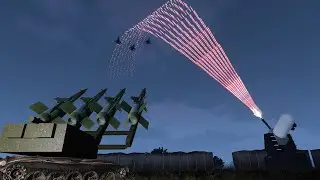 Air Defense System vs Incoming Jets - MiG-29 - C-RAM CIWS in Action - Anti-Aircraft Missile