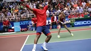 Leander Paes & Martina Hingis 2014 Eastern Conference Championship Highlights