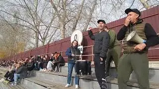 Фанаты ФК "Динур" (Первоуральск) в Каменске-Уральском, 5.10.2024