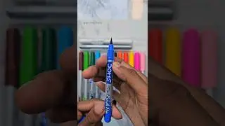 Drawing with Doms Brush pen😍 : tutorial #shorts