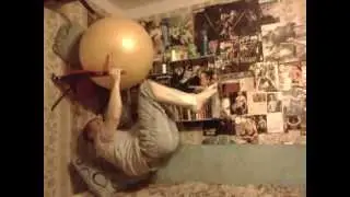 первые шаги в гимнастике - my front lever . Firs steps in Gymnastics 1