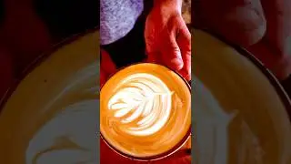 My friend’s latte art 咖啡拉花