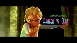 green screen frozen vs olaf