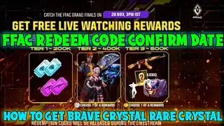 HOW TO GET FFAC TOKEN | HOW TO GET FFAC BRAVE AND RARE CRYSTAL | FFAC REDEEM CODE CONFIRM DATE ||