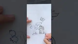 Рисуем весеннего зайчика маркерами для скетчинга! #girlmangosofi #reels #творчество #drawing