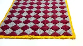 КРАСИВЫЙ КОВРИК ЗА ОДИН ДЕНЬ.🌸 ИЗ ОСТАТКОВ ПРЯЖИ.🌸HOW TO MAKE SIMPLE DOORMAT. DIY
