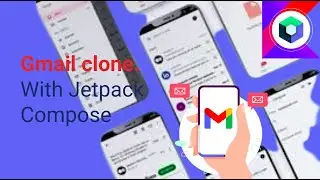 Gmail clone in with Jetpack Compose #2. navigation drawer and bottom navigation