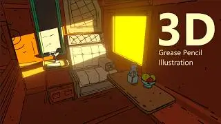 How I made this grease pencil animation in blender | The Royal Express