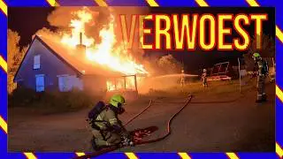 🚨 Major fire in the middle of the night… nothing could be saved 😱🚒