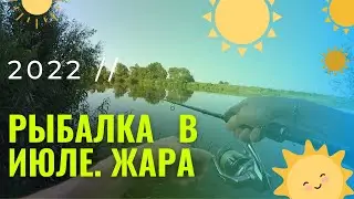 В июле на рыбалку. Жара...