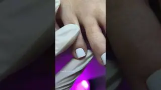 Работа с маленьким пальчиком #gelnails #nails #pedicure