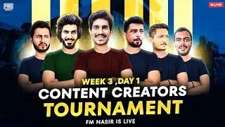 STAR LEAGUE CONTENT CREATOR ROOMS WEEK 3 || FM NASIR IS BACK || PUBG MOBILE