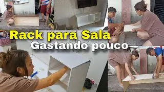 FACA VOCÊ MESMO - RACK DE TV COM TÁBUA DO LIXO