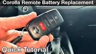 How to replace remote battery 2024 Toyota Corolla