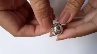 Sterling Silver, 15mm, Chime Ball Pendant CH 482