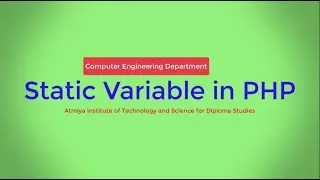 Static Variable in PHP with Bhumika Zalavadia