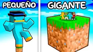Un Bloque GIGANTE vs Un Bloque ENANO en Minecraft!
