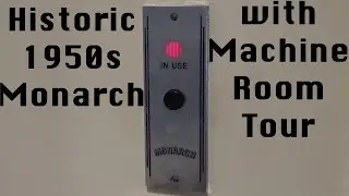 Epic 1950s Monarch Traction elevator with machine room tour in Roanoke VA