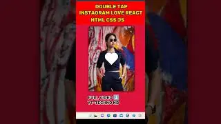 Double Tap Instagram Love React With Html Css And Js_